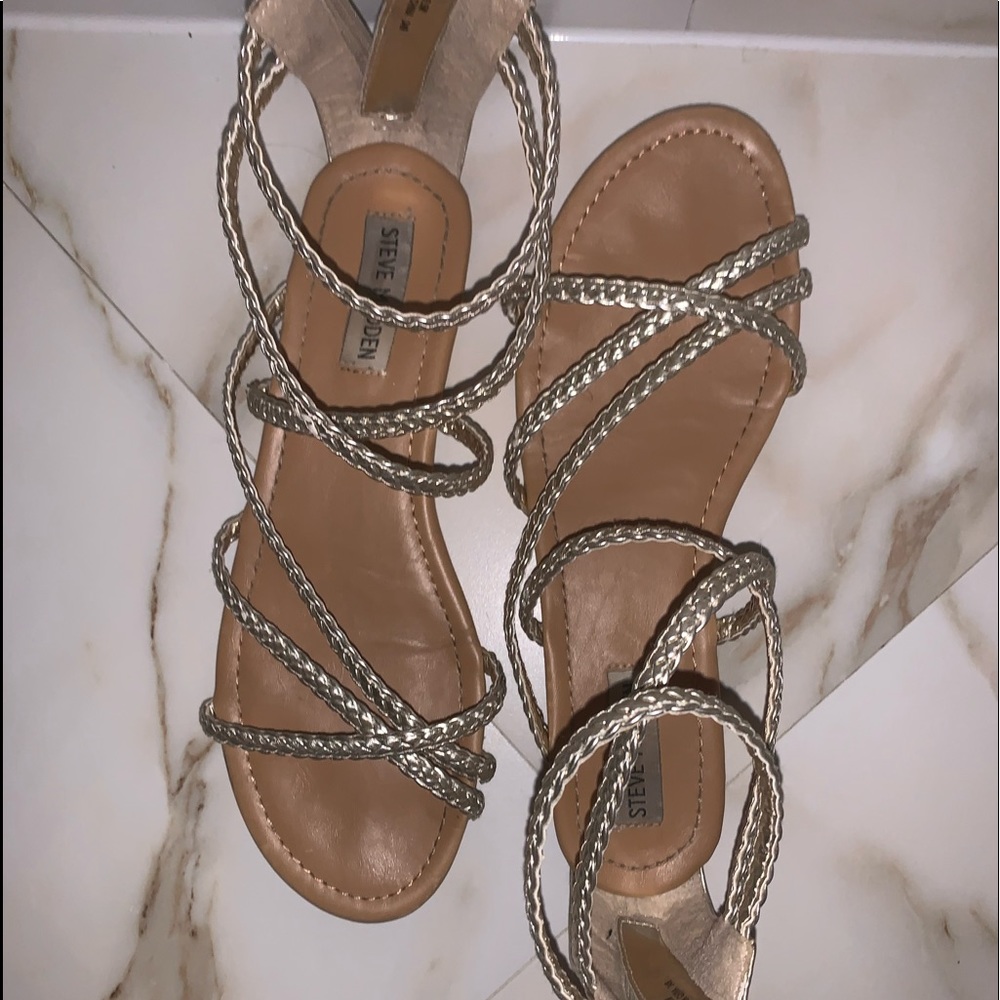 Steve Madden Golden Gladiator Sandals